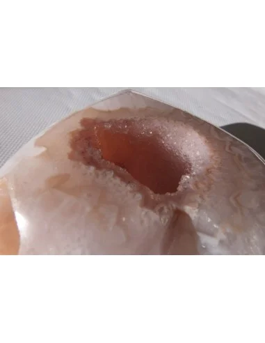 Coeur en quartz rose cristal