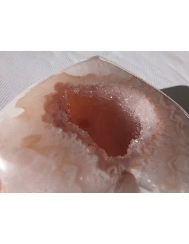 Coeur en quartz rose cristal