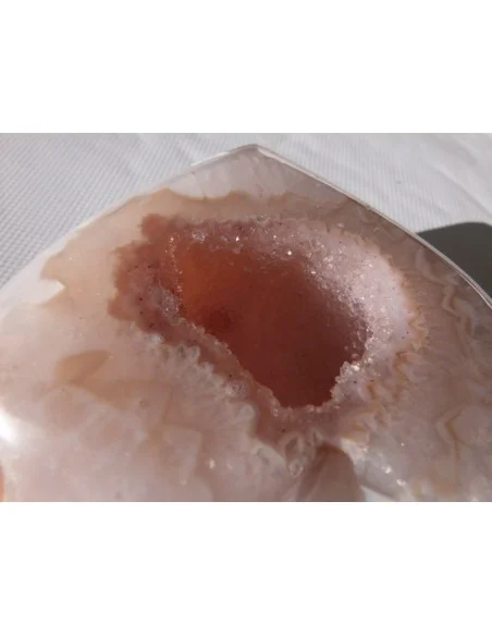 Coeur en quartz rose cristal