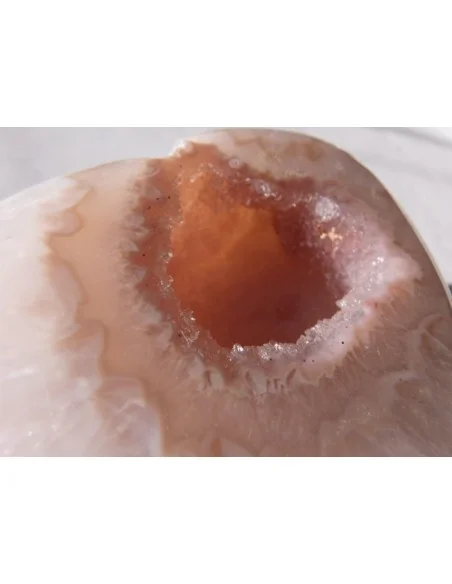 Coeur en quartz rose cristal