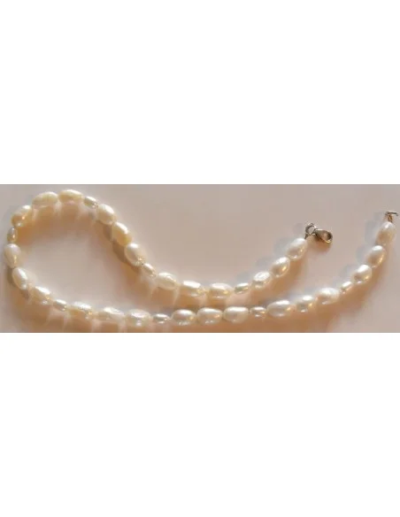 Collier perles blanches Collier perles blanches