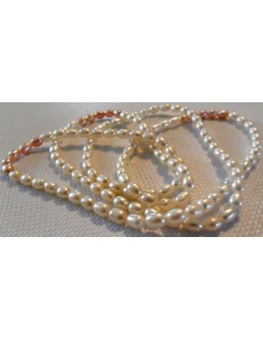 Perles blanches Tahiti collier