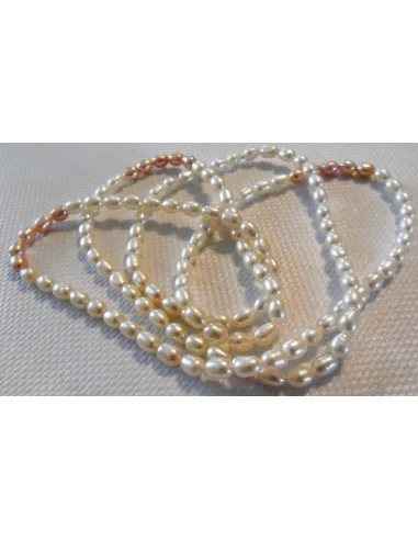 Perles blanches Tahiti collier