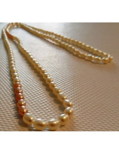 Perles blanches Tahiti collier