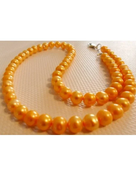 Perles jaunes collier Perles jaunes collier