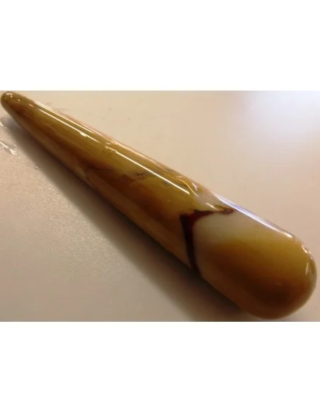 Bâton de massage Jaspe mokaite Bâton de massage Jaspe mokaite