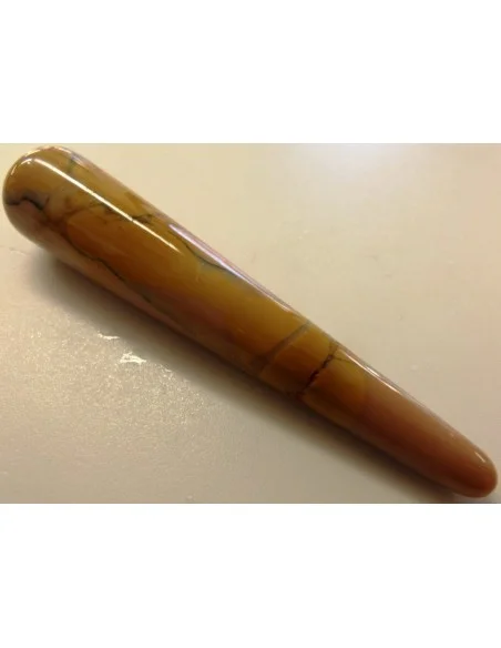 Bâton de massage Jaspe mokaite Bâton de massage Jaspe mokaite