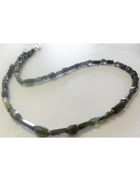 Magnifique collier tourmaline verte, bleue gemme