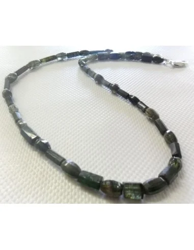 Magnifique collier tourmaline verte, bleue gemme