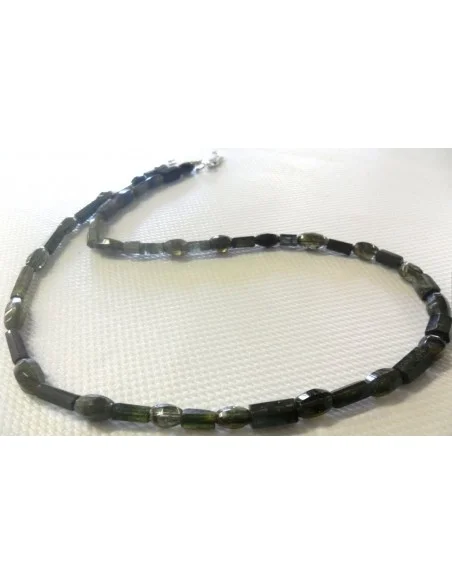 Magnifique collier tourmaline verte, bleue gemme