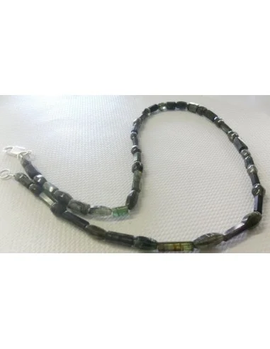 Magnifique collier tourmaline verte, bleue gemme