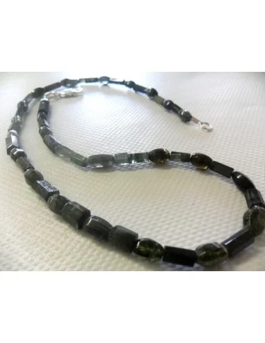 Magnifique collier tourmaline verte, bleue gemme