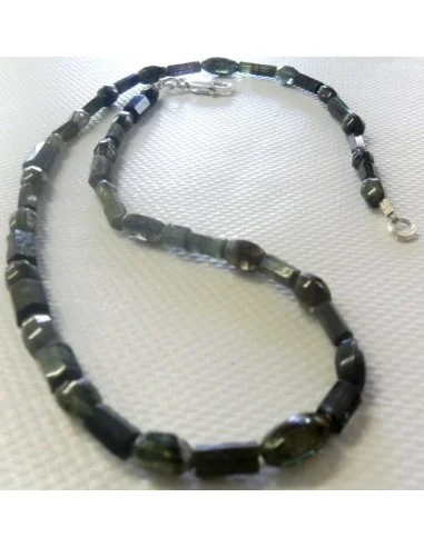 Magnifique collier tourmaline verte, bleue gemme