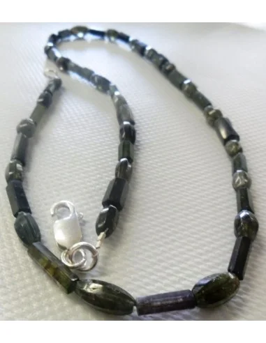 Magnifique collier tourmaline verte, bleue gemme