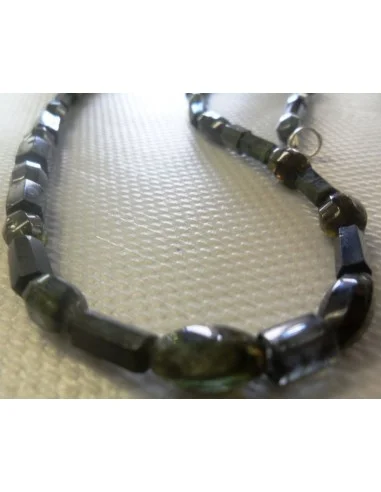 Magnifique collier tourmaline verte, bleue gemme