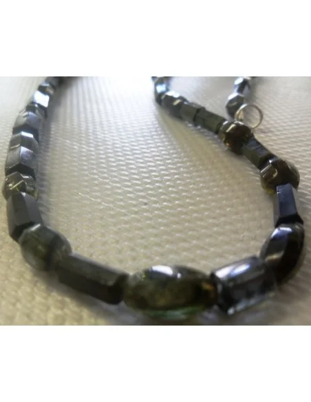 Magnifique collier tourmaline verte, bleue gemme