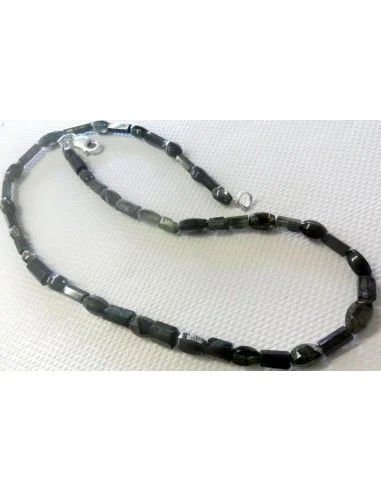 Magnifique collier tourmaline verte, bleue gemme