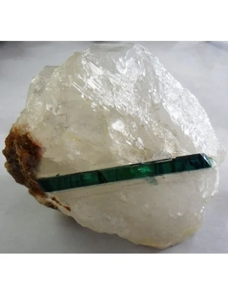 Verdelite sur gangue