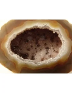 Agate eau cristalisations de quartz rose