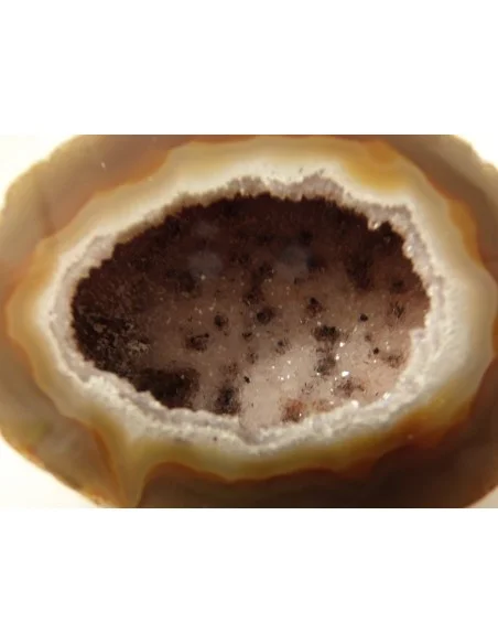 Agate eau cristalisations de quartz rose