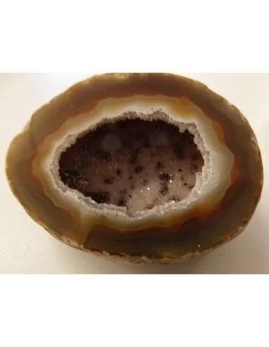 Agate eau cristalisations de quartz rose