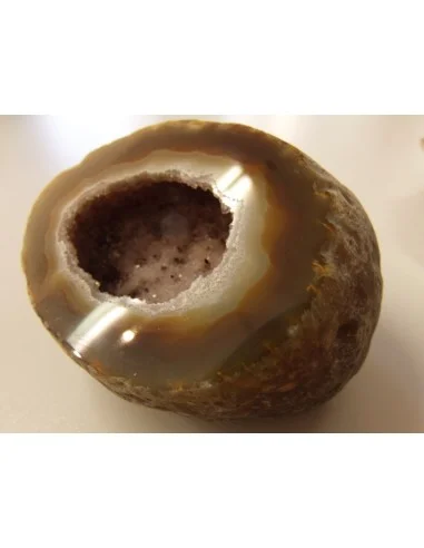 Agate eau cristalisations de quartz rose