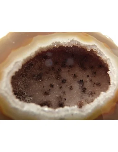 Agate eau cristalisations de quartz rose