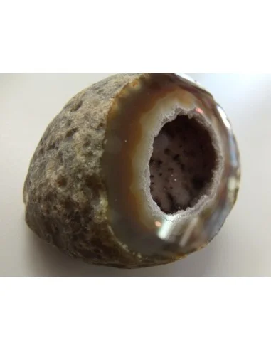 Agate eau cristalisations de quartz rose