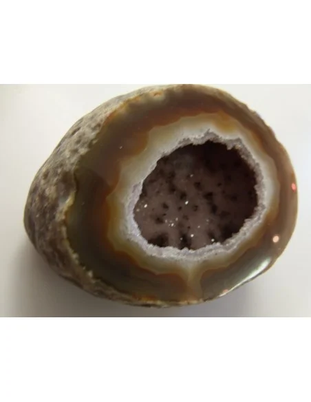 Agate eau cristalisations de quartz rose