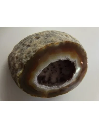 Agate eau cristalisations de quartz rose