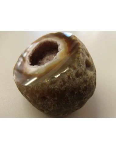 Agate eau cristalisations de quartz rose