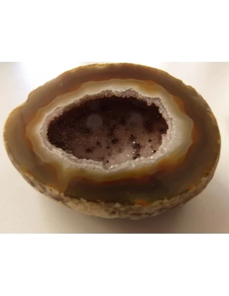 Agate eau cristalisations de quartz rose