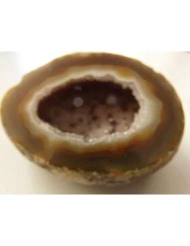 Agate eau cristalisations de quartz rose