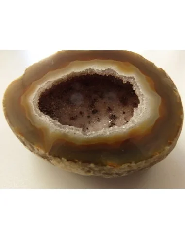 Agate eau cristalisations de quartz rose