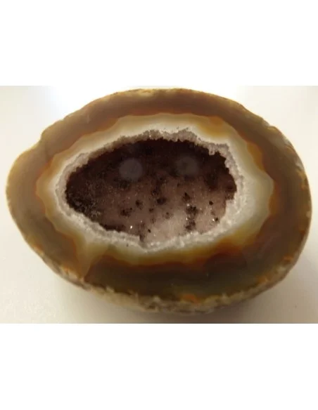 Agate eau cristalisations de quartz rose