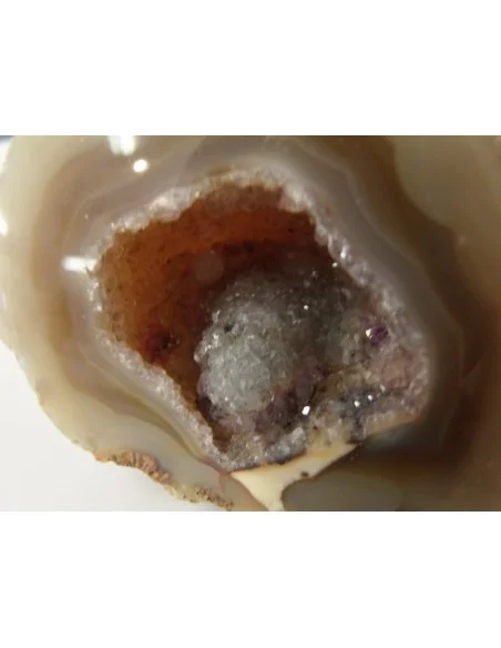 Géode quartz rose, cristal cactus Géode quartz rose, cristal cactus