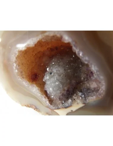 Géode quartz rose, cristal cactus