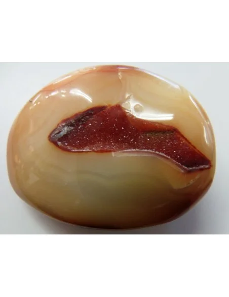Agate eau cristaux rouge Agate eau cristaux rouge