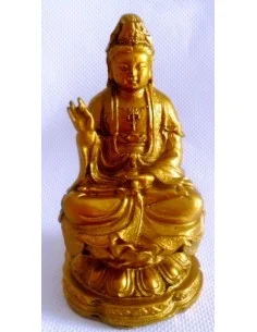 Bouddha assis sur fleur de lotus 2