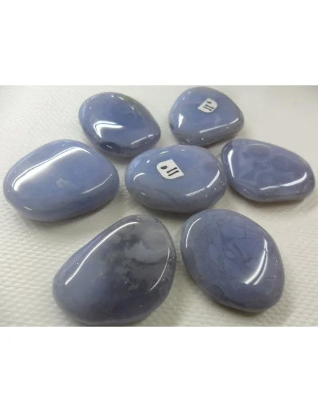 Agate bleu en galet Agate bleu en galet