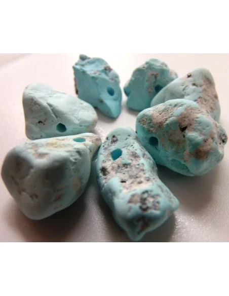 Turquoise brut percé Turquoise brut percé