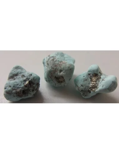 Turquoise avec pyrite percé