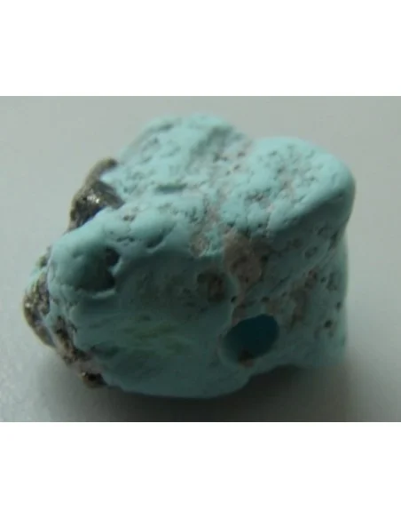 Turquoise avec pyrite percé