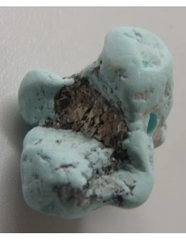 Turquoise avec pyrite percé