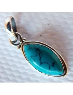 Pendentif turquoise argent