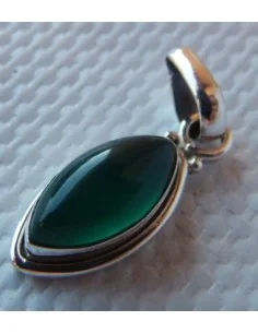 Pendentif jade argent