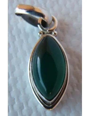 Pendentif jade argent