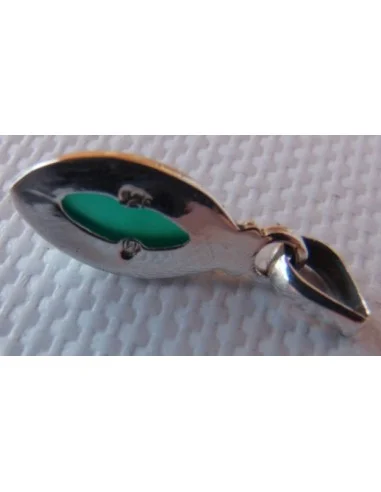 Pendentif jade argent