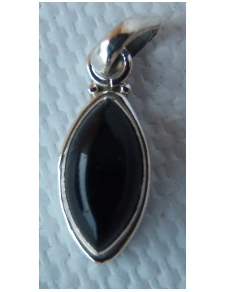 Pendentif onyx argent