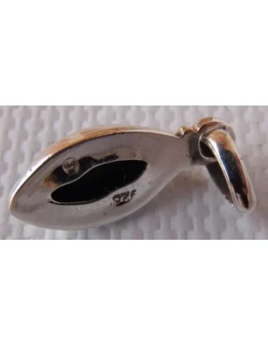 Pendentif onyx argent